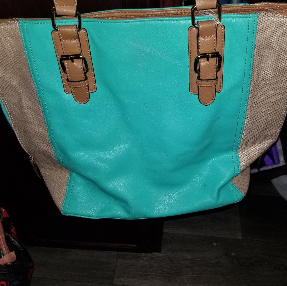 Teal purse